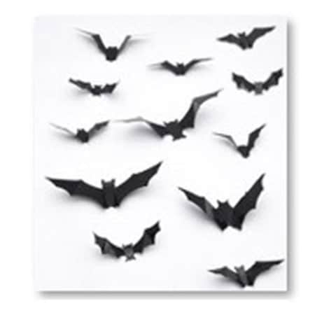 Fun World Fun World 3D Bats or Spiders Stickers Halloween Decor 91942